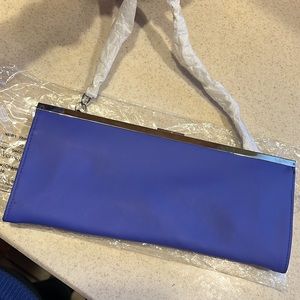 Leather clutch Lillian Vernon